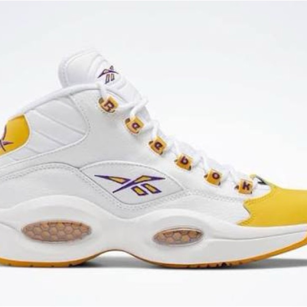QUESTION MID 'YELLOW TOE Reebok Iverson Question Kobe Bryant